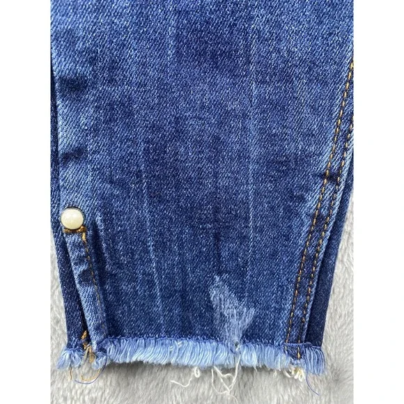 ZARA Trafaluc Denim Collection Women's Super Skinny Jeans US Size 2 (Pearls) NWT - Picture 12 of 16